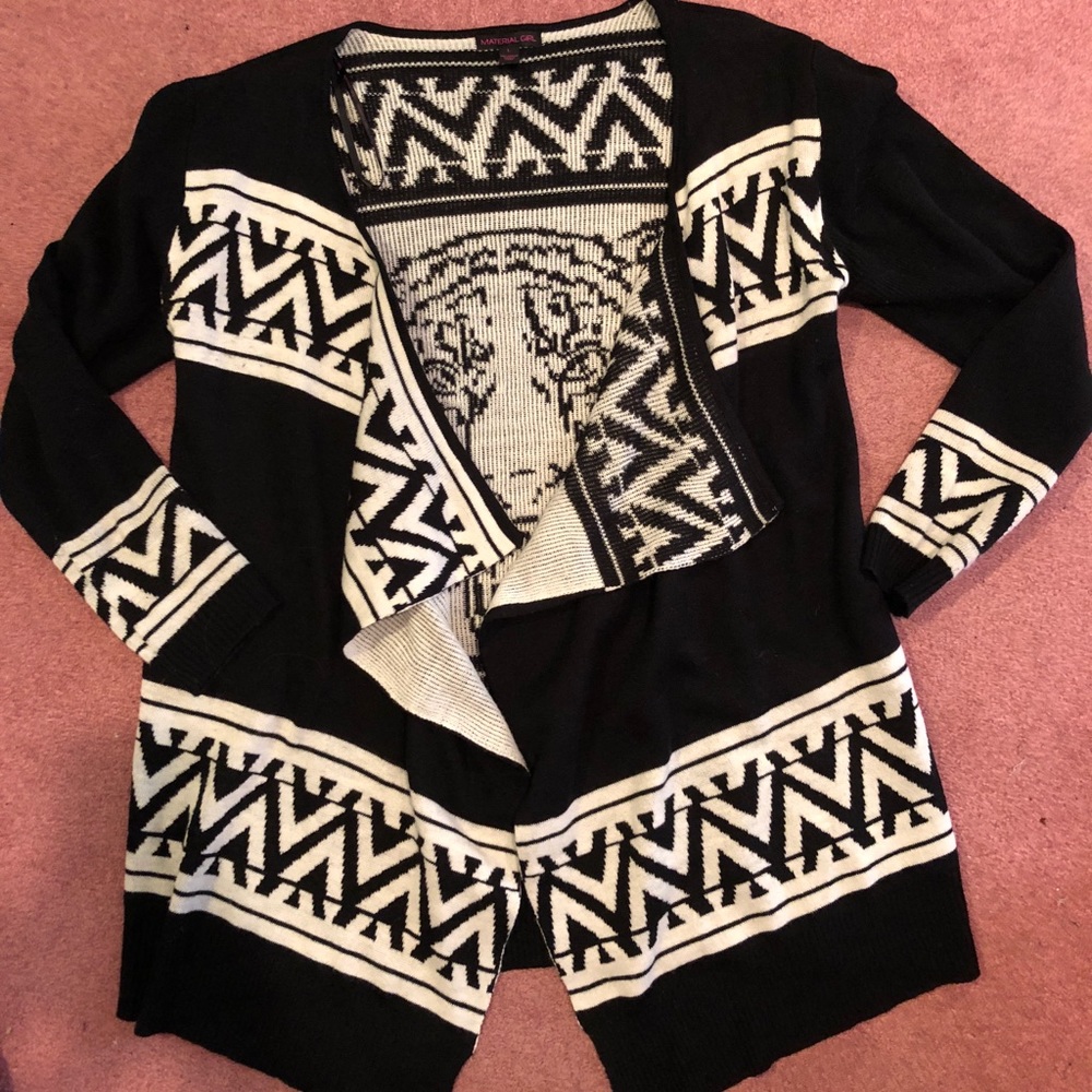 Material Girl cheetah Cardigan sweater